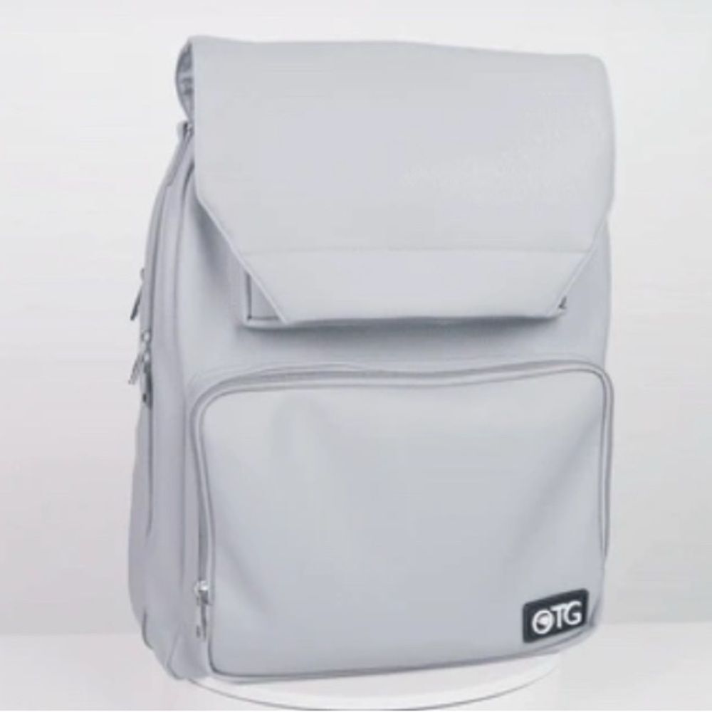 NWT OTG Gray Baby Diaper Changing Station Backpack